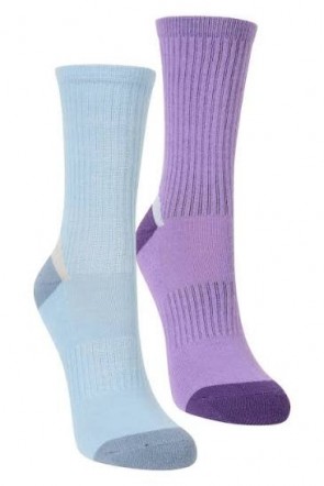 sewa-Kaus Kaki-Mountain Warehouse Kids Cushioned Mid-Calf Hiker Socks 2 Pack