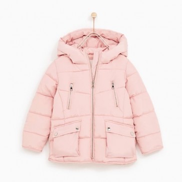 sewa-Baju Musim Dingin Anak-Zara Fleece Lined Puffer Jacket 7-8, 8-9, 9-10, 10 -11, 11 -12 Tahun