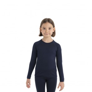 sewa-Perlengkapan Musim Dingin-Icebreaker Kids' Merino 200 Oasis Long Sleeve Crewe Thermal Top