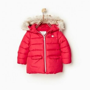 sewa-Baju Musim Dingin Anak-Zara Baby Red Winter Jacket 12 - 18, 18 - 24 Bulan, 3 - 4 Thn