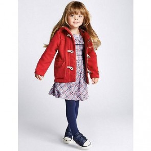 sewa-Pakaian & Kostum-Mark & Spencer Red Duffle Coat