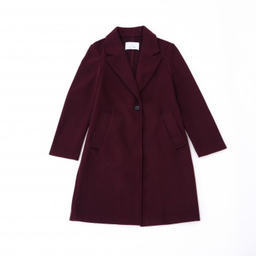 sewa-Perlengkapan Musim Dingin-Stradivarius Coat Maroon