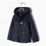 sewa-Perlengkapan Musim Dingin-Zara Boys Quilted Navy Jacket with Hood