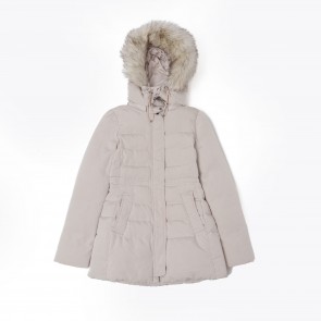 sewa-Perlengkapan Musim Dingin-Zara Woman Down Jacket Light Beige