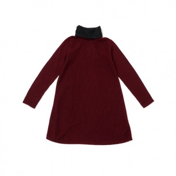 sewa-Pakaian & Kostum-Turtleneck Winter Dress Maroon