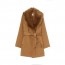 sewa-Pakaian & Kostum-H&M Dark Beige Coat With Faux Fur Collar (Dewasa)
