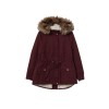 H&M  Pile-lined Parka Burgundi M