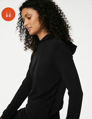 sewa-Pakaian & Kostum-Mark & Spencer Heatgen Medium Thermal Long Sleeve Hoodie
