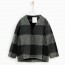 sewa-Perlengkapan Musim Dingin-Zara Checked Jacket With Faux Fur