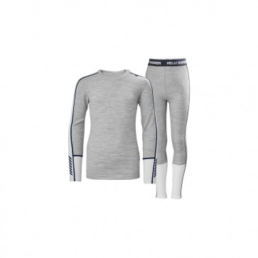 sewa-Perlengkapan Musim Dingin-Helly Hansen Juniors' Lifa Merino Midweight Base Layer Set