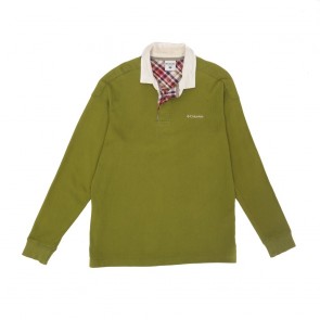 sewa-Pakaian & Kostum-Columbia Men Long Sleeve Cotton Polo Shirt