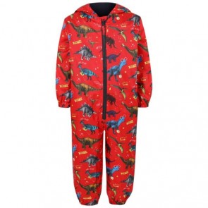 sewa-Sewa-George ASDA Red Dinosaur Print Puddle Suit