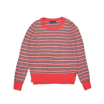 sewa-Perlengkapan Musim Dingin-Coldwear Ladies Oversize Cotton Pullover In Stripes M Dewasa