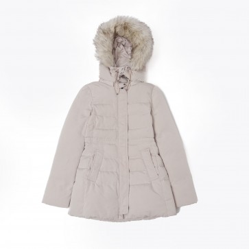 sewa-Perlengkapan Musim Dingin-Zara Woman Down Jacket Light Beige